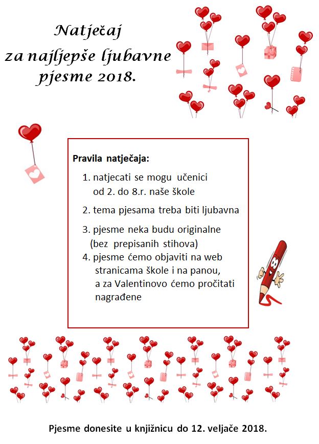 Ljubavne pjesmice za valentinovo